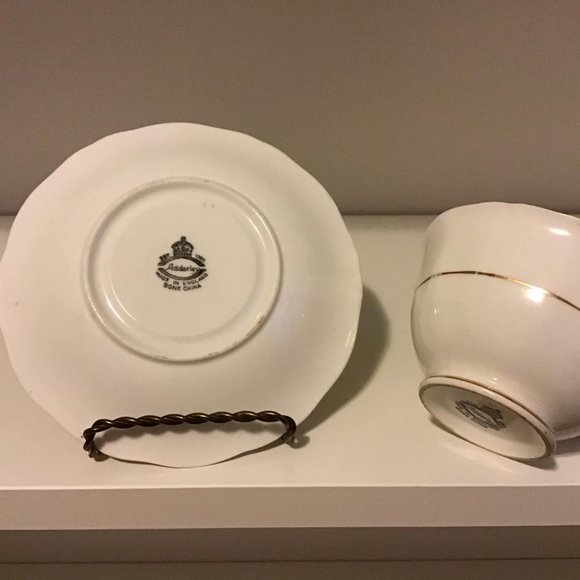 Vintage Adderley Pink Roses Bone China Tea Cup - Picture 3 of 7